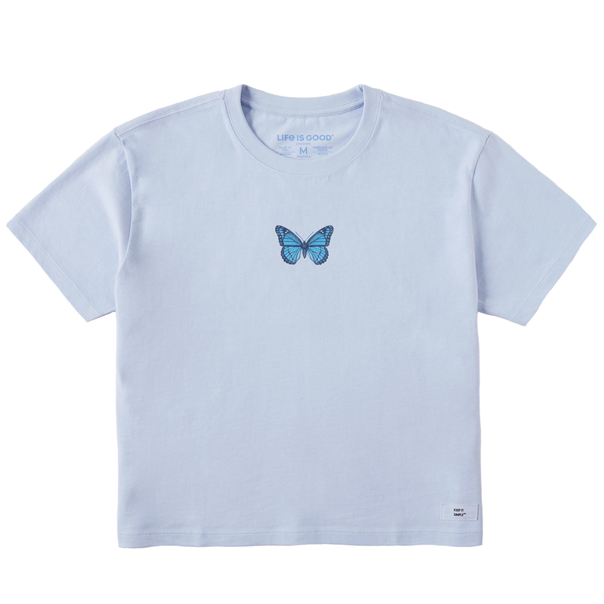 Antique Floral Butterfly Boxy Tee