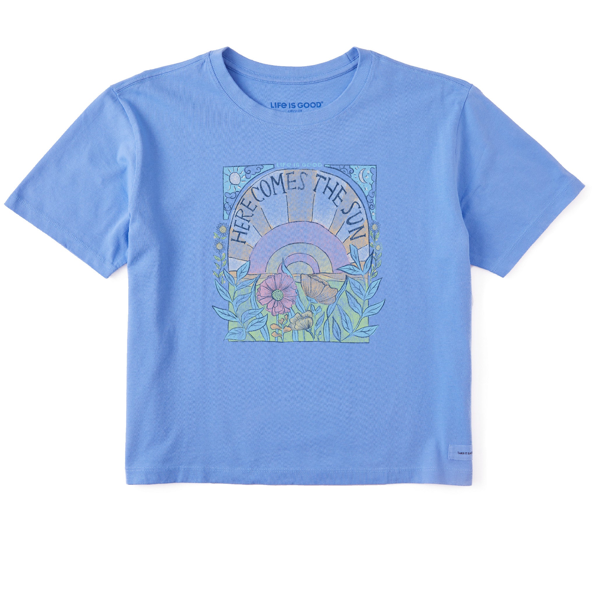 Here Comes The Sun Hippie Boxy Tee